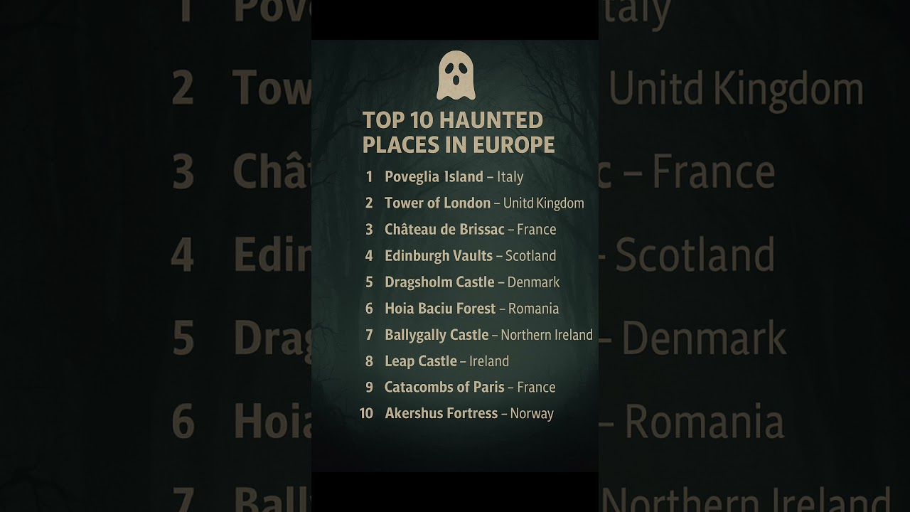 Top 10 Haunted Places in Europe 