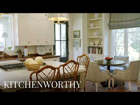 Georgia Marble, Creekside Green & a Farmer's Kitchen Pantry in Perry, Georgia | Kitchen Tour