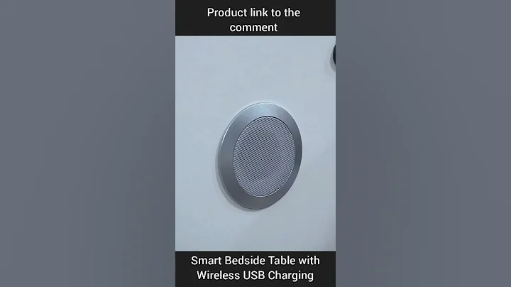 Smart Bedside Table with Wireless USB Charging