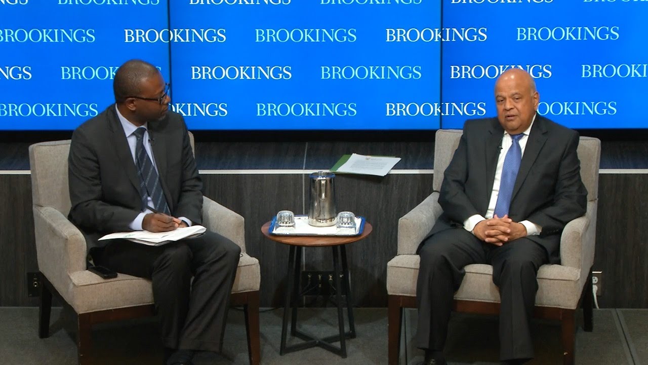 brookings institution events Pravin Gordhan on addressing South Africa’s infrastructure gaps