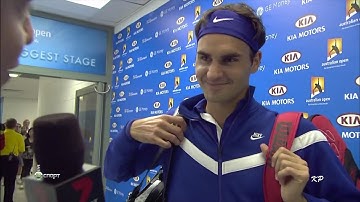 Roger Federer pre match interview before match vs Rafael Nadal: Australian Open 2009 Final