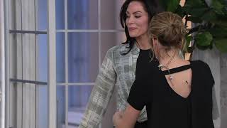Lisa Rinna Collection Printed Woven Button Front Tunic on QVC