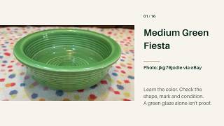 Vintage Medium Green Fiesta: Color, Marks and Thrift-Store Checks