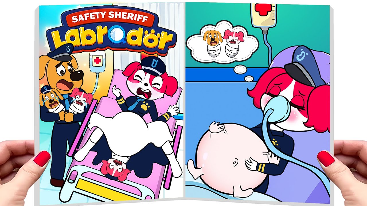 [ Paper DIY ]❤️Making Quiet Book Sheriff Labrador || O.M.G Please Take Papillon Pregnant to Hospital