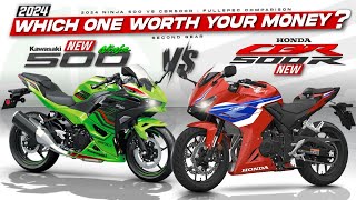 2024 Kawasaki Ninja 500 vs Honda CBR500R  ┃ Battle of the Budget Sportbikes!