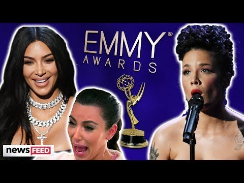 Kim Kardashian TRIPS On Stage, Halsey Honors Cameron Boyce & More 2019 Emmys Major Moments!