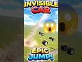 Invisible Car Sky Jump 😱🔥 | Indian Bike Driving 3D #shorts