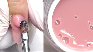 Hard Gel Nails on FORMS Tutorial - Square Oval Shape ft. Cosmoprofi