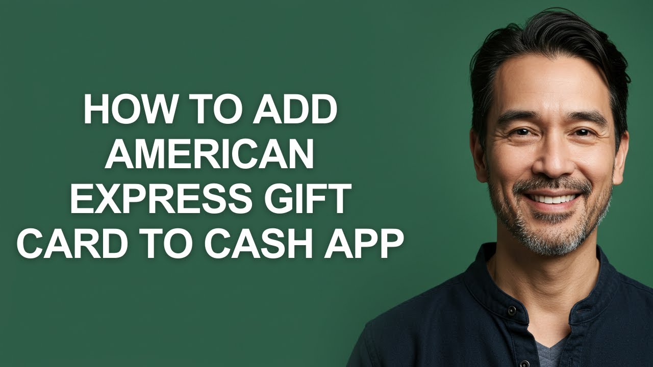 How To Add American Express Gift Card To Cash App - KevinHowTo