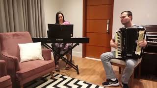 Video thumbnail of "Céu de Santo Amaro - Cover ( Piano e Acordeon )"