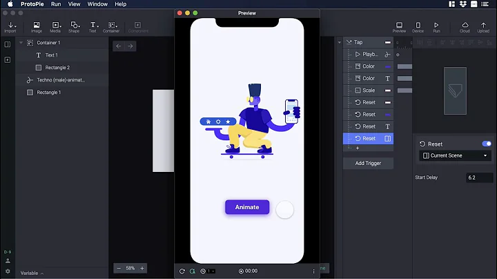 Add a Lottie Animation from Shape.so to Protopie