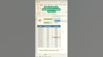 SUM data with Aggregate Function in Excel with no error #shorts #exceltips #exceltutorial #microsoft