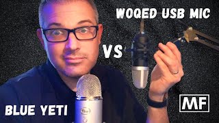 Woqed USB Mic ($50) vs. Blue Yeti ($110)