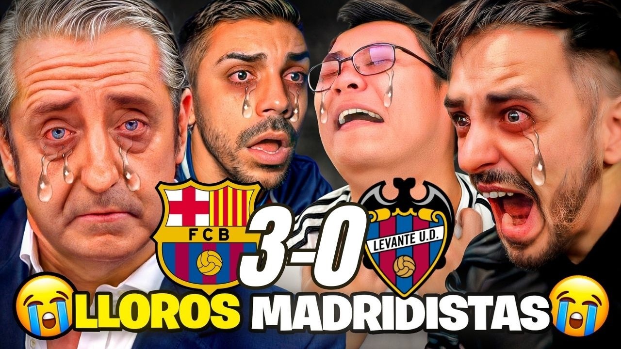 😂LOS MEJORES LLOROS MADRIDISTAS al FC BARCELONA 3-0 LEVANTE