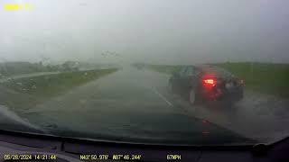 Never saw so many cars pulled over for rain in WI