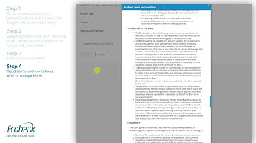 Ecobank Online: Self-onboarding with an Account Number