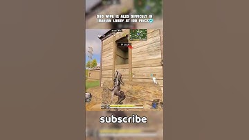 IRANIAN LOOBY AT.100 PING 😎🔥|CODM BR🚬|#codmobile #codm #callofdutymobile #shorts #1vs4 #iafcodm #cod