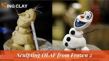 How to make Olaf Frozen 2 out of Clay
