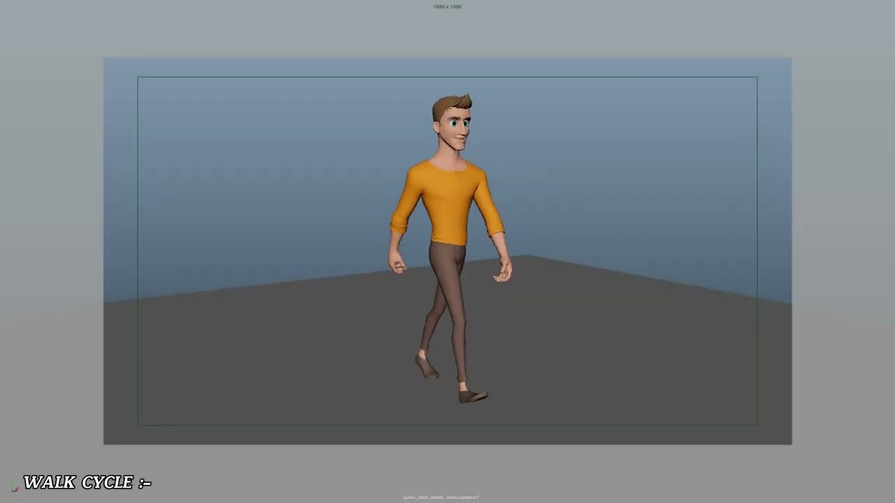 SK. MINHAJUDDIN | BWN/3DA/00059 | PROJECT 7 WALK CYCLE & RUN CYCLE.