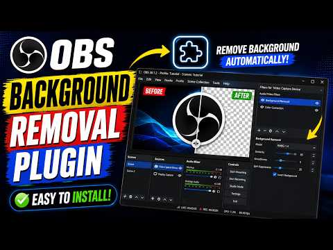 How to Install OBS Background Removal Plugin | Fully Functional Remove Webcam Background FAST
