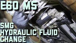 BMW E60 M5 SMG Hydraulic Fluid Change        #BMWE60m5 #BMWV10 #BMWSMG