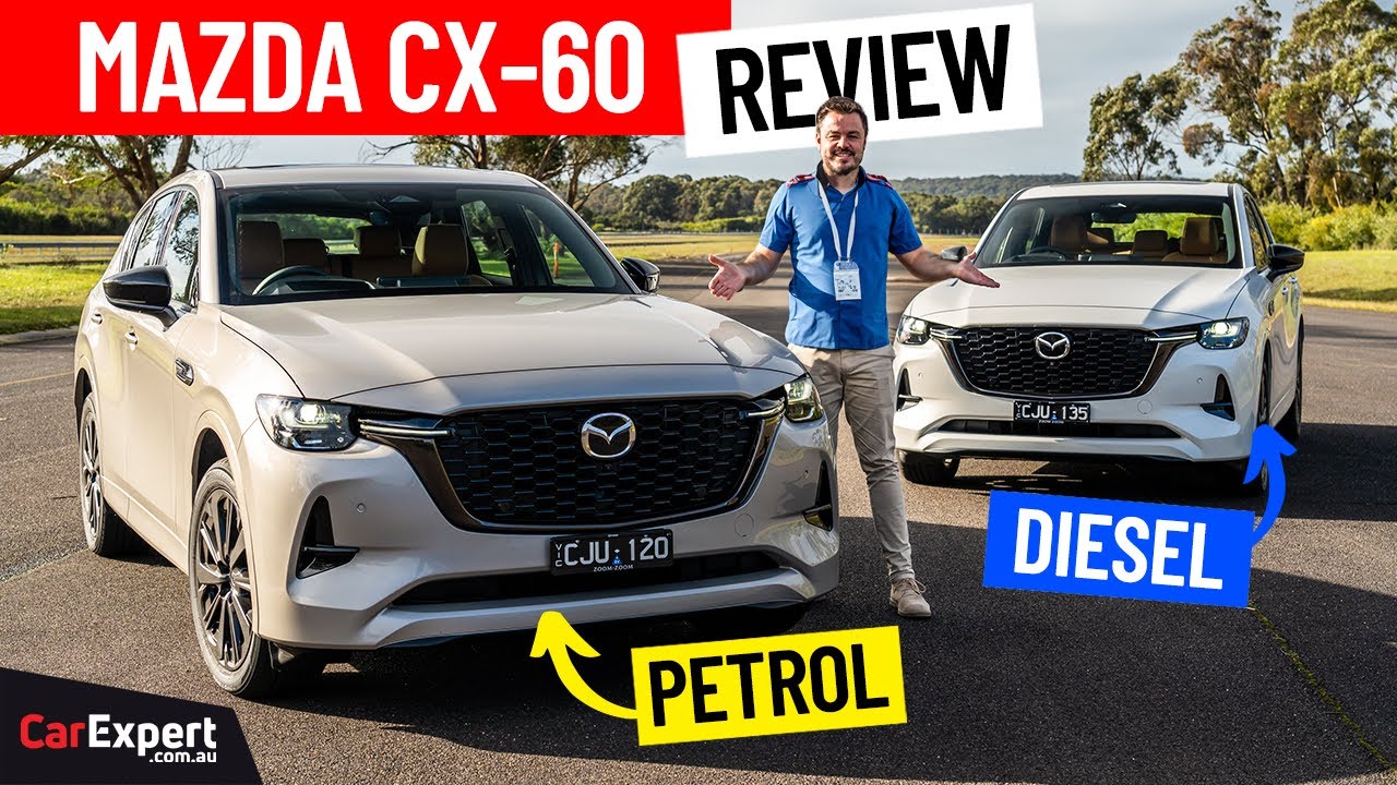 2024 Mazda CX-60 review: petrol vs diesel (inc. 0-100, braking & autonomy!)  