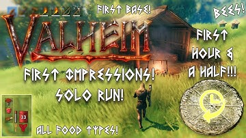 VALHEIM! Viking RPG Survival Game First 90 Minutes Walkthrough Guide Tips Let