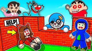 ROBLOX BUILD TO SURVIVE WITH DORAEMON & SHINCHAN @MoreBloxOfficial