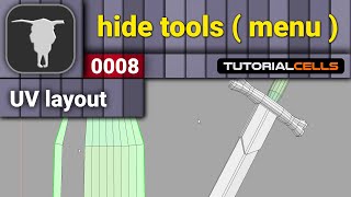 0008. Hide Tools Hide Menu In Uvlayout