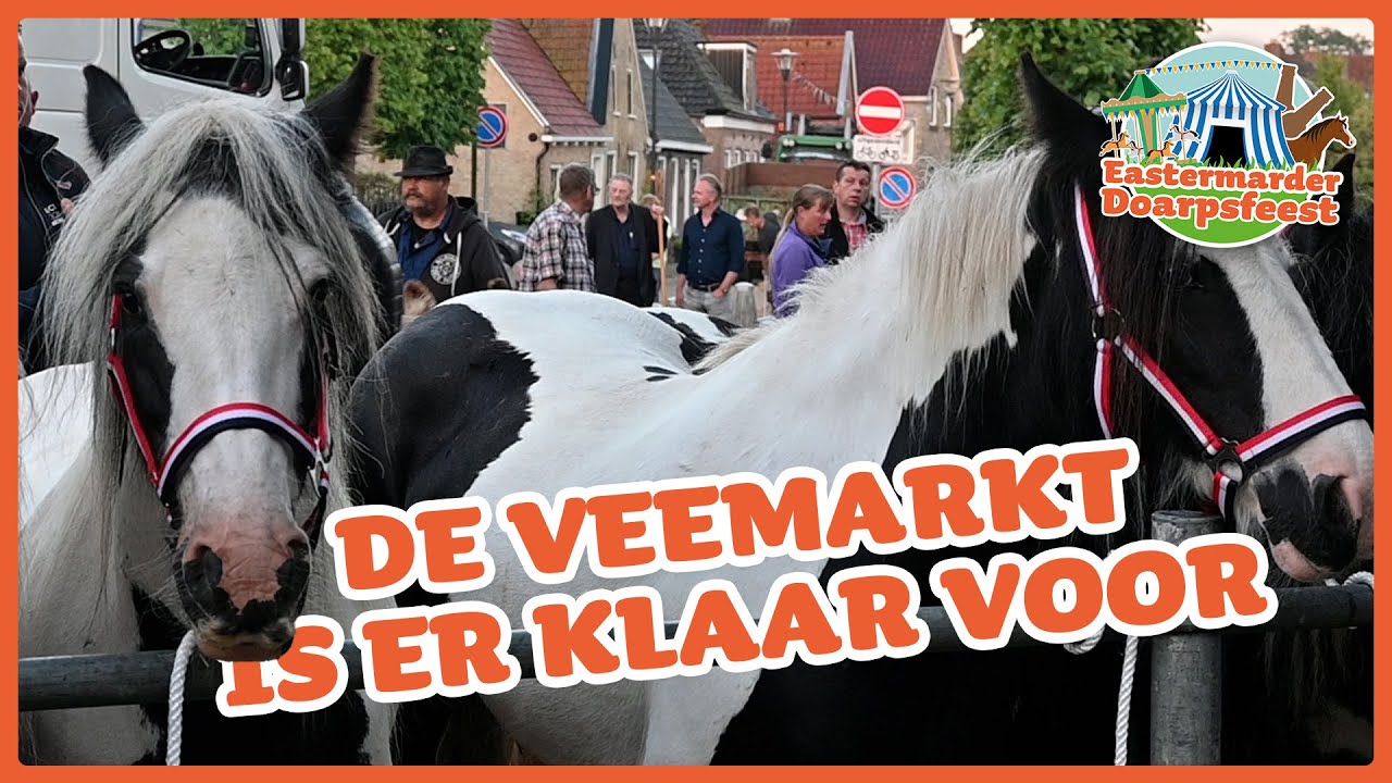 De veemarkt is er klaar voor - EASTERMARDER DOARPSFEEST
