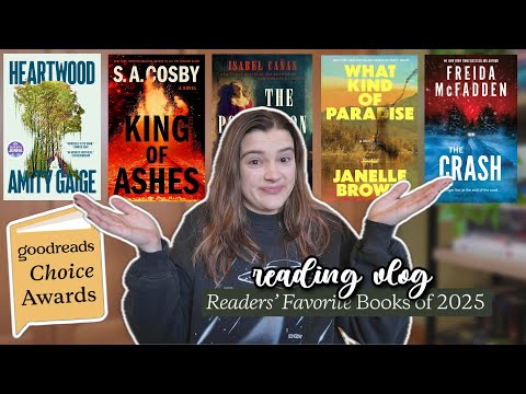Reading the most popular books of 2025 ✨ according to Goodreads (most successful vlog of the year?) thumbnail