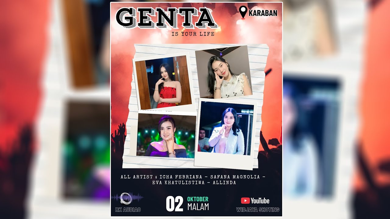 🔴LIVE GENTA It's Your Life  Selamanya //  WEDDING  ANDINI  DENGAN FARREL // KARABAN. 2 OKT 2025