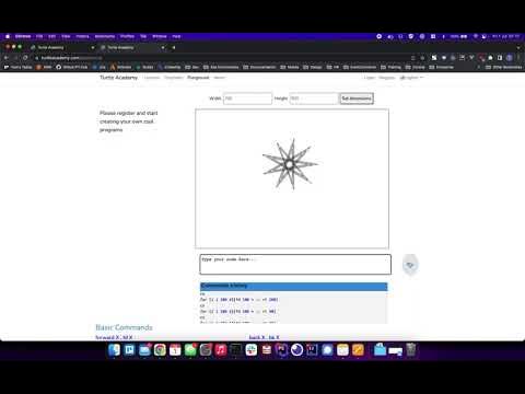 Loops in Turtle using Turtle Academy - YouTube