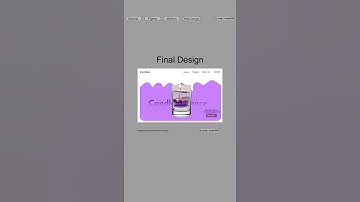 Candle Website Animation in Figma | Modern Web Design Tutorial.  #shorts