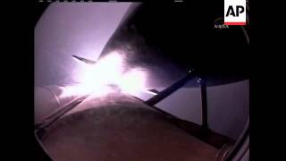 Space shuttle Endeavour lit up the sky in a rare nighttime launch to begin a 16-day construction mis