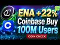 Why Is Ethena (ENA) Pumping? Coinbase Buy, Anchorage Expansion & Bitwise Markets | COINCHECK |3.0 TV