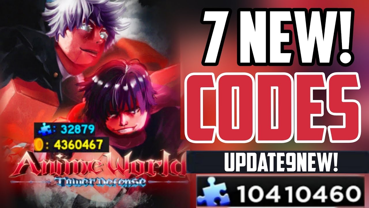 แจกโค้ด] Anime World Tower Defense codes โค้ดล่าสุด 2023 โค้ดจิ๊กซอ