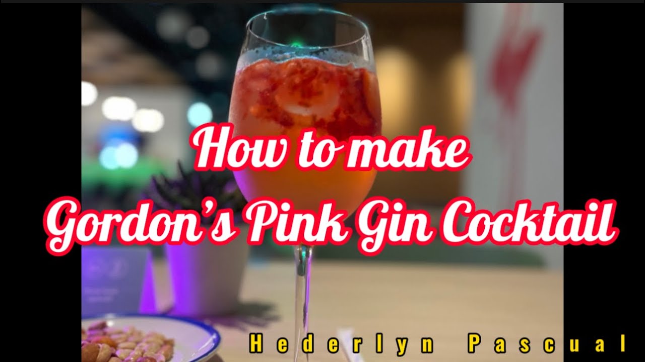 HOW TO MAKE GORDON'S PINK GIN COCKTAIL 🍹 YouTube
