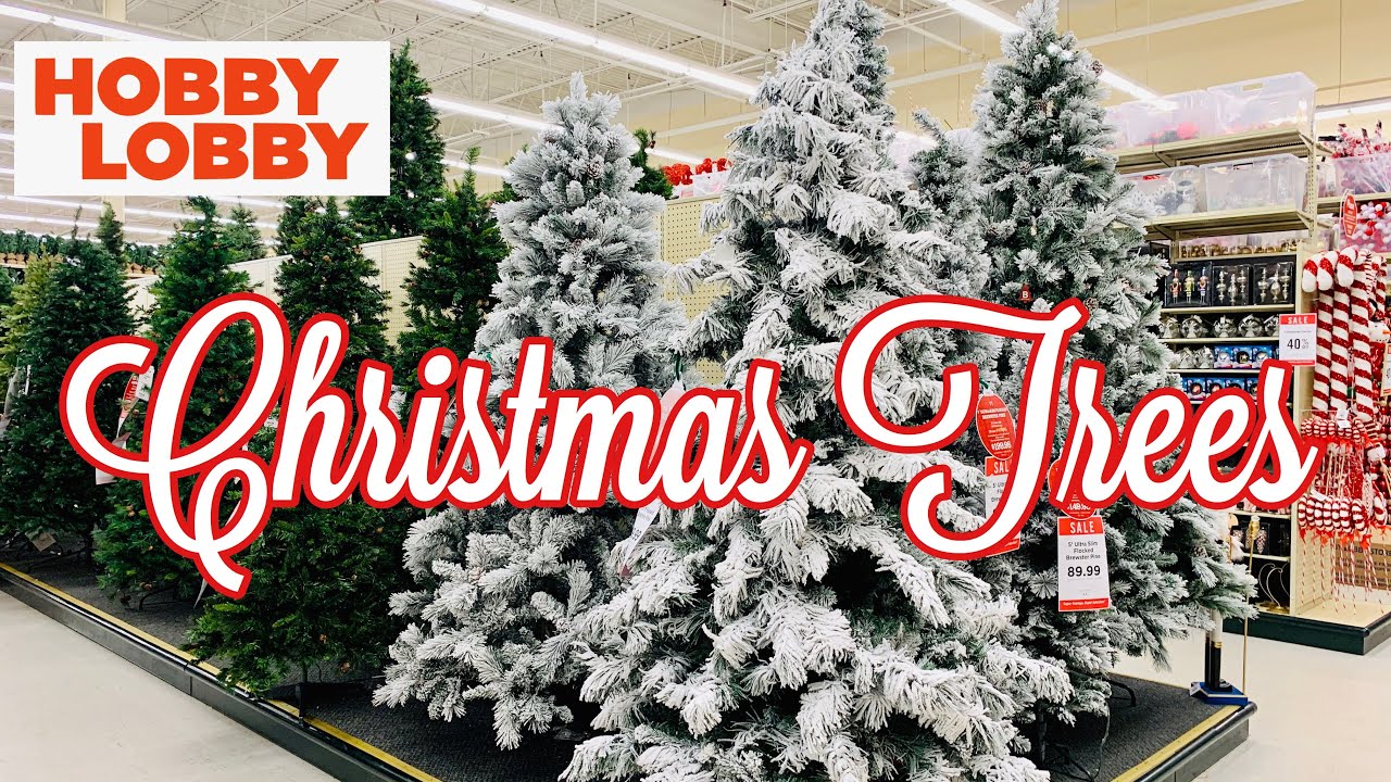 HOBBY LOBBY CHRISTMAS TREES 2020 • SHOP WITH ME • CHRISTMAS DECOR - YouTube