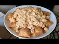 New Orleans Crawfish Ravioli | Fried Ravioli in a creamy spicy crawfish tail sauce