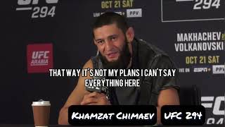 UFC 294 khamzat Chimaev Said that the ufc forced him to miss weight vs Nate Diaz last fight #ufc294