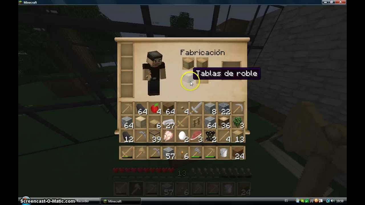 Como Hacer Un Hacha En Minecraft