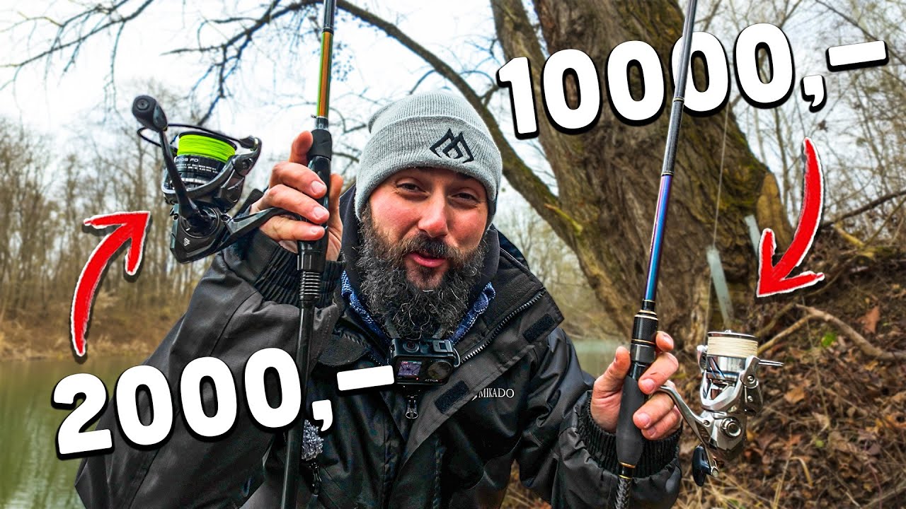 Přívlačová sestava za 2000 Kč vs 10 000 Kč – která chytí víc ryb?