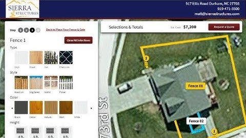 Sierra Structures Fence Calculator