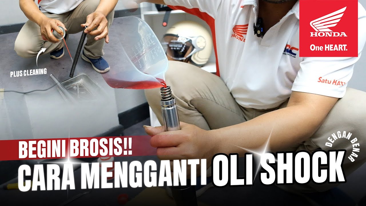 Cara Mudah Mengganti Oli Shock Sepeda Motor Honda Matic