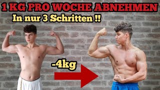 So bekommst du garantiert ein Sixpack! |  3 Schritte, um 1 KG pro Woche abzunehmen