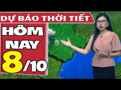 Video Dự báo thời tiết hôm nay mới nhất ngày 8/10 | Dự báo... - youtube