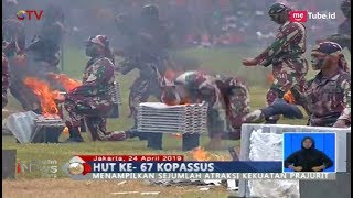 Hebat! Atraksi Prajurit Kopassus di HUT ke-67 - BIS 25/04