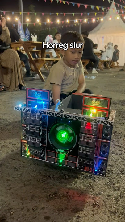 Sound miniatur horeg naik truk mini ada lampunya