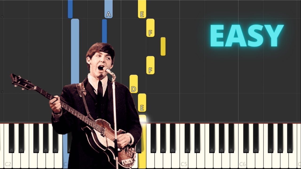 Michelle - The Beatles - EASY Piano Tutorial